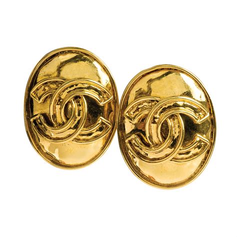 chanel logo earrings replica